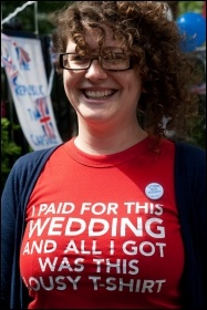 Anti-Monarchy Protesters against the Royal Wedding, photo Paul Mattsson