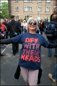 Anti-Monarchy Protesters against the Royal Wedding, photo Paul Mattsson