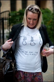 Anti-Monarchy Protesters against the Royal Wedding, photo Paul Mattsson