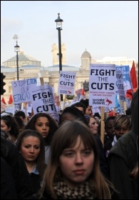 Students protest 24 November 2010, photo Senan