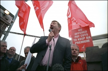 Unite leader Len McCluskey, photo The Socialist