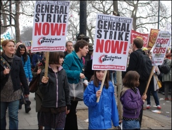 For a 24 hour public sector general strike now! Photo by Suzanne Beishon