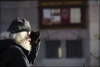 Housing: homeless person, photo Paul Mattsson