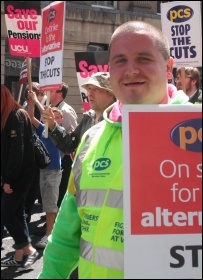 Newcastle: 30 June coordinated strike action by the PCS civil service union and NUT, ATL and UCU teaching unions, photo Elaine Brinskill