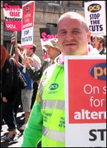 Newcastle: 30 June coordinated strike action by the PCS civil service union and NUT, ATL and UCU teaching unions, photo Elaine Brunskill