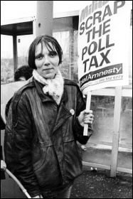 Militant: Scrap the Poll Tax, photo Dave Sinclair