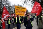 Southampton council workers marching against cuts, photo Southampton SP