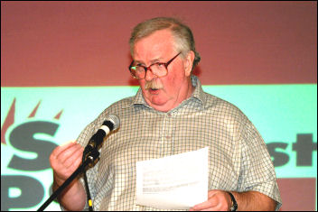 Bill Mullins at Socialist Party conference 2007, photo Paul Mattsson