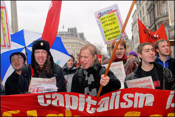 Climate change demo December 2007, photo Paul Mattsson