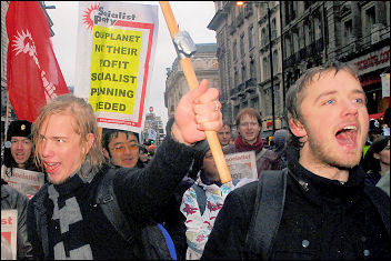 Climate change demo December 2007, photo Paul Mattsson