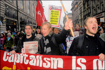 Climate change demo December 2007, photo Paul Mattsson