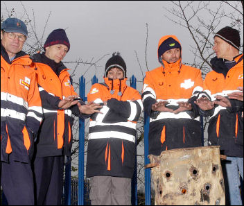 The CWU postal strike 2007 - postal workers trampled on the anti-trade union laws