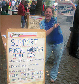 Socialist Party members campaigned for support for the CWU in the postal strike of 2007