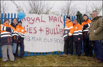 Postal workers trampled on the anti-trade union laws