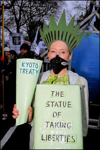 Climate change demo December 2007, photo Paul Mattsson