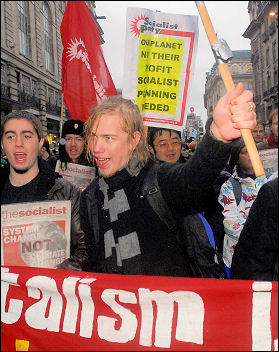 Climate change demo December 2007, photo Paul Mattsson