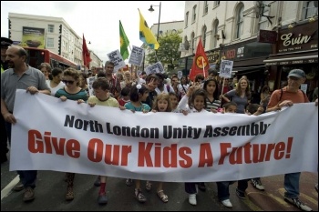 Hackney-Tottenham demo, 13 August 2011, photo Paul Mattsson