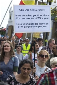 Hackney-Tottenham demo, 13 August 2011, photo Paul Mattsson