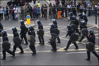 Met police in Hackney during August 2011 riots, photo Paul Mattsson Met police in Hackney during August 2011 riots, photo Paul Mattsson