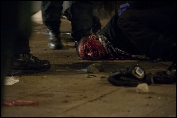 Riots: rioters and police in Tottenham during August 2011 disturbances, photo Paul Mattsson