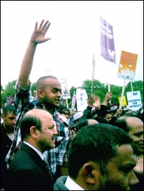 5000 + strong anti-EDL demonstration in Tower Hamlets in June 2010, photo by P Mason
