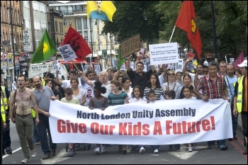 Hackney and Tottenham demonstration after the August riots, photo Paul Mattsson