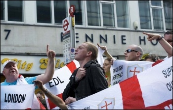 EDL marching in London, 3.9.11