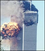 9/11: Attack on the Twin Towers of the Wold Trade Centre, photo BBC