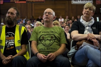 National Shop Stewards Network lobby of the TUC 11 September 2011, photo Paul Mattsson