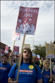 We need real jobs with a living wage, photo Paul Mattsson