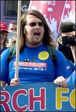  Jarrow marcher Matt Whale. Photo Paul Mattsson