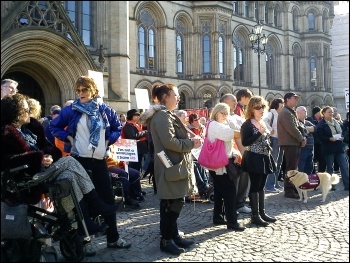 400 took part in the Hardest Hit demonstration in Manchester. 22.10.11, Hugh Caffrey