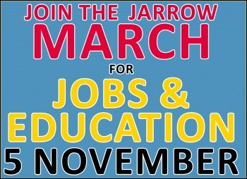 Youth Fight for Jobs Jarrow march 2011, London 5 November