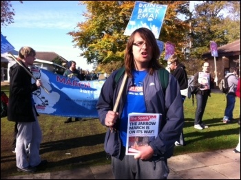 Protest at Northampton university against cuts, photo Sarah Sachs Eldridge Protest at Northampton university against cuts, photo Sarah Sachs Eldridge