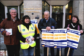 PCS on strike in February 2007, photo Paul Mattsson