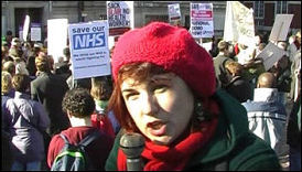 March to TUC NHS lobby of parliament calling for a national demonstration in 2006