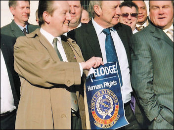 POA protest outside Royal Court of Justice, photo Keith Dickinson