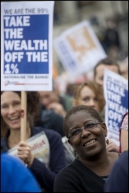 Jarrow March 2011: Jarrow March for Jobs arrives in London, photo Paul Mattsson
