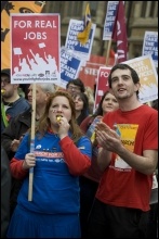 Jarrow March 2011: Jarrow March for Jobs arrives in London, photo Paul Mattsson