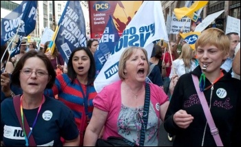 30 June strike of civil servants and teaching unions, photo by Paul Mattsson