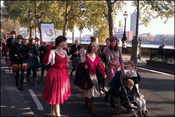 1500 marched on the Fawcett Society demonstration 19 November to tell the government 