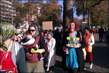 1500 marched on the Fawcett Society demonstration 19 November to tell the government 