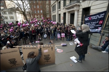 30th November, UCU strikers in London, photo Paul Mattsson