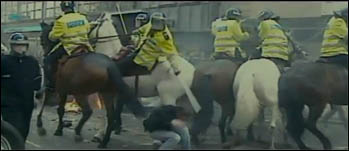 Miners' strike: The Iron Lady, still from movie