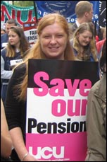 Pensions battle: The 30 June 2011 (J30) public sector strike demonstration in Manchester, photo Hugh Caffrey 