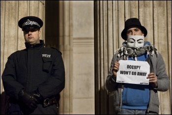  Last stand of the Occupy London protesters , photo Paul Mattsson