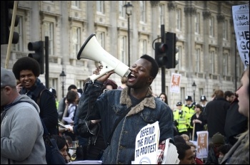 Student walk-out and demonstration 14 March 2012, photo by Paul Mattsson