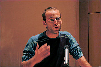 Karl Debaut at Socialist Party congress 2008, photo Paul Mattsson
