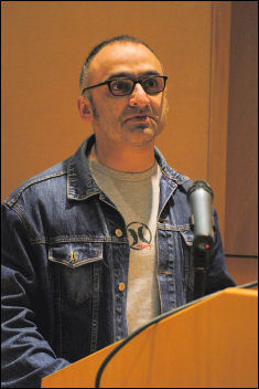 Onay Kasab at Socialist Party congress 2008, photo Paul Mattsson