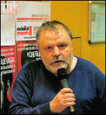Andrew Price speaking at Socialist Party congress 2008, photo Paul Mattsson